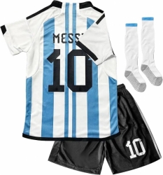 Fotbalový dres Argentina #10 Messi - bílý