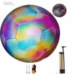 Fotbalový míč holografický s taškou,pumpičkou a jehlou