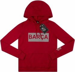 Mikina Barcelona Fan Top s kapucí červená