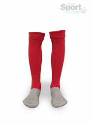 Fotbalové štulpny Klasik červené s bavlněnou ponožkou - kopie