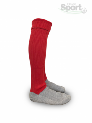 Fotbalové štulpny Klasik červené s bavlněnou ponožkou - kopie