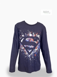 Tričko Superman s dlouhým rukávem modré